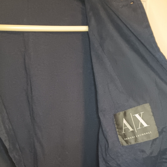 A/X Armani Exchange Mixed Texture Casual Blazer Jacket - Picture 2 of 7